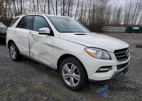 2013 Mercedes-Benz Ml 350 4Matic from USA, damaged, VIN 4JGDA5HB9DA108775